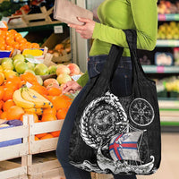 Viking Faroe Islands Grocery Bag Faroese Viking Ship