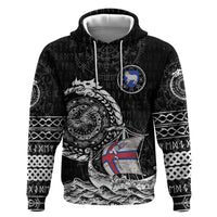 Personalized Viking Faroe Islands Hoodie Faroese Viking Ship