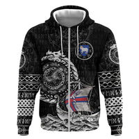 Personalized Viking Faroe Islands Hoodie Faroese Viking Ship