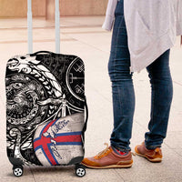 Viking Faroe Islands Luggage Cover Faroese Viking Ship