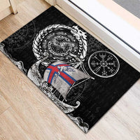 Viking Faroe Islands Rubber Doormat Faroese Viking Ship