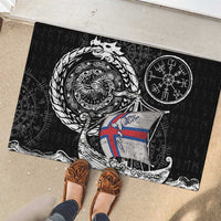 Viking Faroe Islands Rubber Doormat Faroese Viking Ship