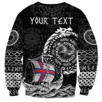 Personalized Viking Faroe Islands Sweatshirt Faroese Viking Ship