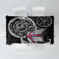 Viking Faroe Islands Tablecloth Faroese Viking Ship