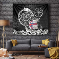 Viking Faroe Islands Tapestry Faroese Viking Ship