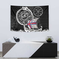 Viking Faroe Islands Tapestry Faroese Viking Ship