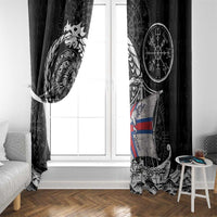 Viking Faroe Islands Window Curtain Faroese Viking Ship