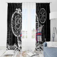 Viking Faroe Islands Window Curtain Faroese Viking Ship
