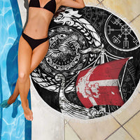 Viking Denmark Beach Blanket Danish Viking Ship