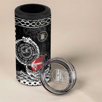Personalized Viking Denmark 4 in 1 Can Cooler Tumbler Danish Viking Ship