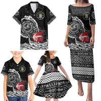 Personalized Viking Denmark Family Matching Puletasi and Hawaiian Shirt Danish Viking Ship