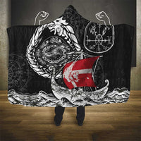 Viking Denmark Hooded Blanket Danish Viking Ship