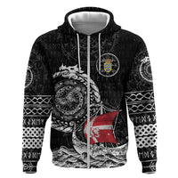 Personalized Viking Denmark Hoodie Danish Viking Ship