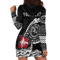Personalized Viking Denmark Hoodie Dress Danish Viking Ship