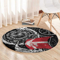 Viking Denmark Round Carpet Danish Viking Ship