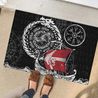 Viking Denmark Rubber Doormat Danish Viking Ship