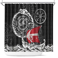 Viking Denmark Shower Curtain Danish Viking Ship