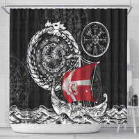 Viking Denmark Shower Curtain Danish Viking Ship