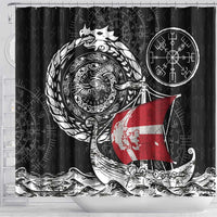 Viking Denmark Shower Curtain Danish Viking Ship