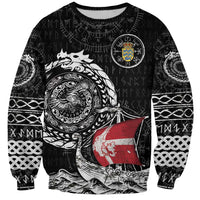 Personalized Viking Denmark Sweatshirt Danish Viking Ship