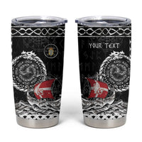 Personalized Viking Denmark Tumbler Cup Danish Viking Ship