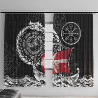 Viking Denmark Window Curtain Danish Viking Ship