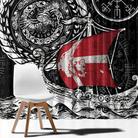 Viking Denmark Window Curtain Danish Viking Ship
