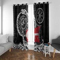 Viking Denmark Window Curtain Danish Viking Ship
