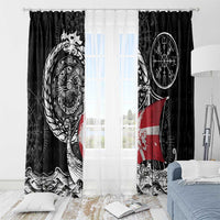 Viking Denmark Window Curtain Danish Viking Ship