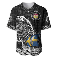 Personalized Viking Sweden Baseball Jersey Swedish Viking Ship
