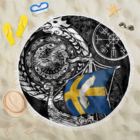 Viking Sweden Beach Blanket Swedish Viking Ship