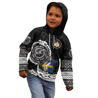 Personalized Viking Sweden Kid Hoodie Swedish Viking Ship