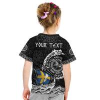 Personalized Viking Sweden Kid T Shirt Swedish Viking Ship