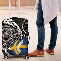 Viking Sweden Luggage Cover Swedish Viking Ship