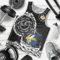 Personalized Viking Sweden Men Tank Top Swedish Viking Ship
