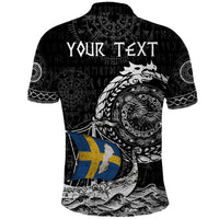 Personalized Viking Sweden Polo Shirt Swedish Viking Ship