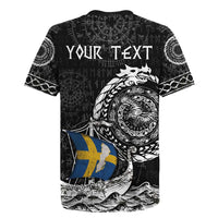 Personalized Viking Sweden Rugby Jersey Swedish Viking Ship