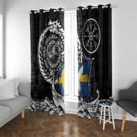 Viking Sweden Window Curtain Swedish Viking Ship