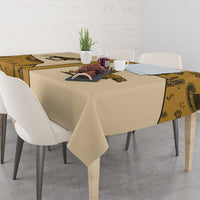 Cowboy Tablecloth Horse Riding Retro Western Yoke Beige - Wonder Print Shop