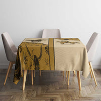 Cowboy Tablecloth Horse Riding Retro Western Yoke Beige - Wonder Print Shop