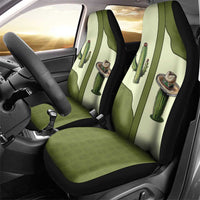 Cowboy Car Seat Cover Cactus Retro Western Yoke - Wonder Print Shop