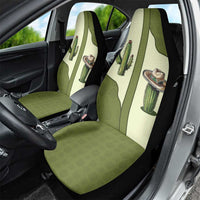 Cowboy Car Seat Cover Cactus Retro Western Yoke - Wonder Print Shop