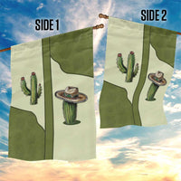 Cowboy Garden Flag Cactus Retro Western Yoke - Wonder Print Shop