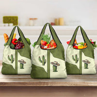 Cowboy Grocery Bag Cactus Retro Western Yoke - Wonder Print Shop