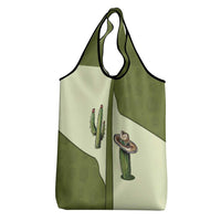 Cowboy Grocery Bag Cactus Retro Western Yoke - Wonder Print Shop