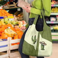 Cowboy Grocery Bag Cactus Retro Western Yoke - Wonder Print Shop