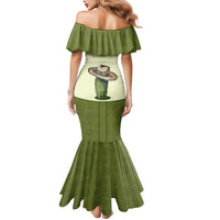 Cowboy Mermaid Dress Cactus Retro Western Yoke - Wonder Print Shop