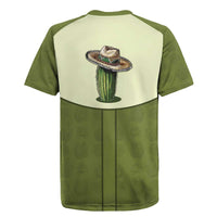 Cowboy Rugby Jersey Cactus Retro Western Yoke - Wonder Print Shop