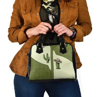 Cowboy Shoulder Handbag Cactus Retro Western Yoke - Wonder Print Shop