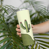 Cowboy Skinny Tumbler Cactus Retro Western Yoke - Wonder Print Shop